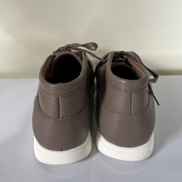 BOSS Chukka Ankle Boots Mens Size 8 EU 41 Brown Leather Moc Toe Lace Up 50536227 - Picture 7 of 10